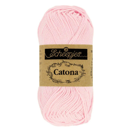Scheepjes Catona Garn 238 Pudder Rosa - 10g