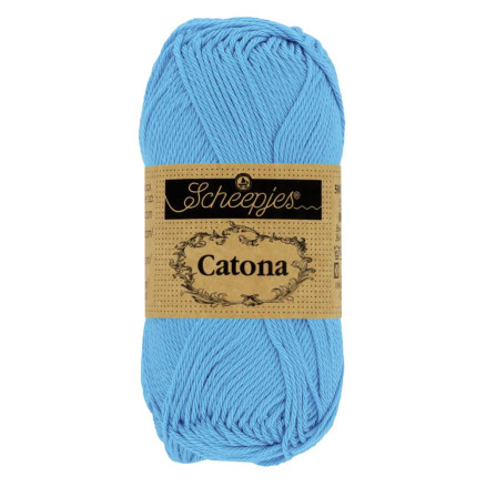 Scheepjes Catona Garn 384 Pudder Blå - 10g