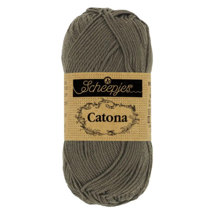 Scheepjes Catona Garn 387 Mørk Oliven - 10g