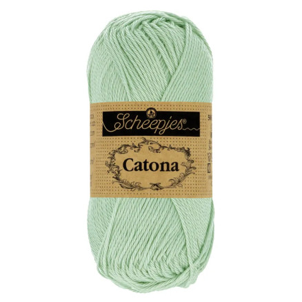 Scheepjes Catona Garn 402 Sølv Grøn - 10g