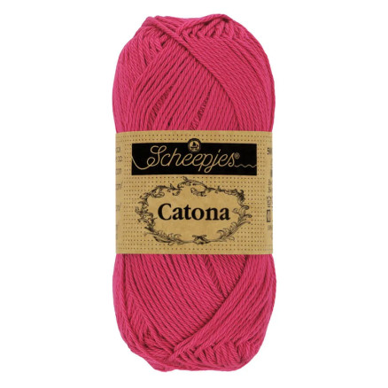 Scheepjes Catona Garn 413 Kirsebær - 10g