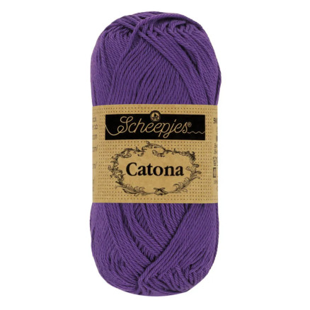 Scheepjes Catona Garn 521 Dyb Lilla - 10g