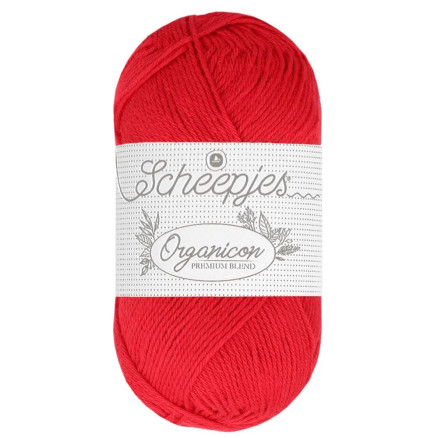 Scheepjes Organicon Garn 244 Rød Rose