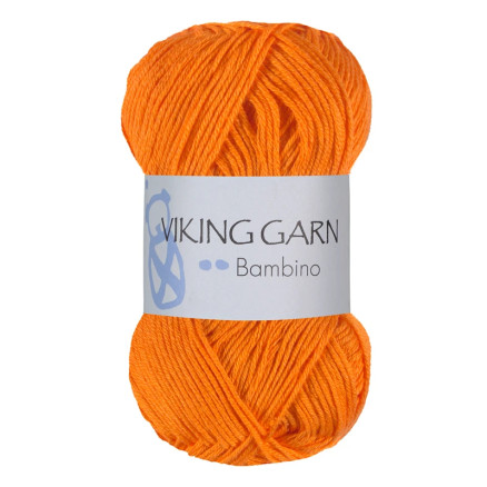 Viking Garn Bambino 454 - Stærk Orange