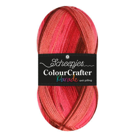 Scheepjes Colour Crafter Parade Garn 401 Rød Blanding