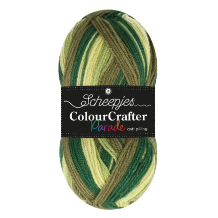 Scheepjes Colour Crafter Parade Garn 404 Grøn Blanding