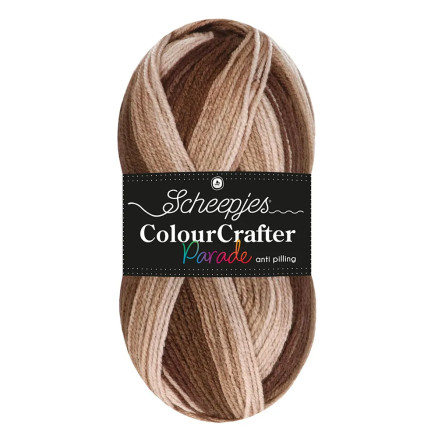 Scheepjes Colour Crafter Parade Garn 409 Brun Blanding