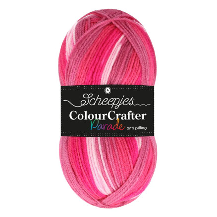 Scheepjes Colour Crafter Parade Garn 406 Lyserød Blanding