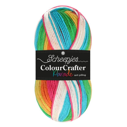 Scheepjes Colour Crafter Parade Garn 610 Klasisk Regnbue