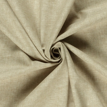 Hør/Bomuld meleret 138cm 26 Lys Beige - 50cm