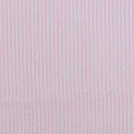 Seersucker m/ Striber 145 cm 11 Rosa - 50cm