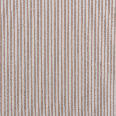Seersucker m/ Striber 145 cm 552 Brun - 50cm