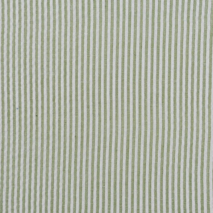 Seersucker m/ Striber 145 cm 1121 Oliven - 50cm