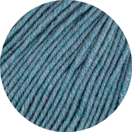 Lana Grossa Cool Wool Melange Garn 433 Dueblå Meleret