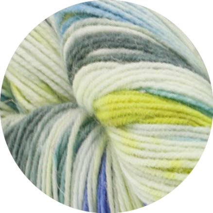 Lana Grossa Meilenweit 100 Merino Håndfarvet Rainbow Garn 7004