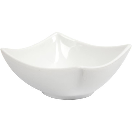 Skål, H: 4,5 cm, diam. 10 cm, hvid, 12 stk./ 1 pk.
