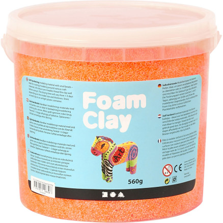 Foam ClayÂ®, neon orange, 560g/ 1 spand