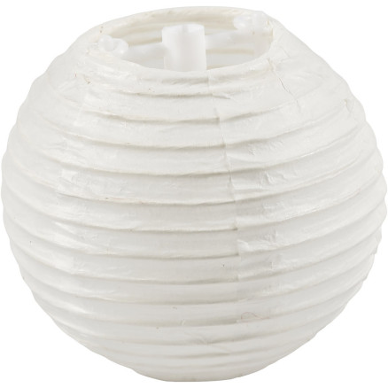 Papirlampe, Rund, diam. 7,5 cm, hvid, 10 stk./ 1 pk.