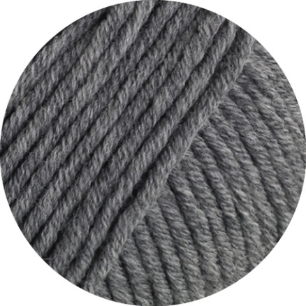 Lana Grossa Cool Wool Superbig Melange Garn 217 Mellemgrå Meleret