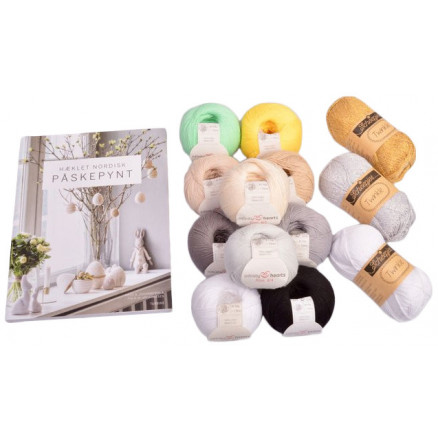 Hæklet Nordisk Påskepynt Bog inkl. Infinity Hearts Rose kit