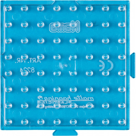 Hama Maxi perleplade 8224 Firkant Transparent - 1 stk