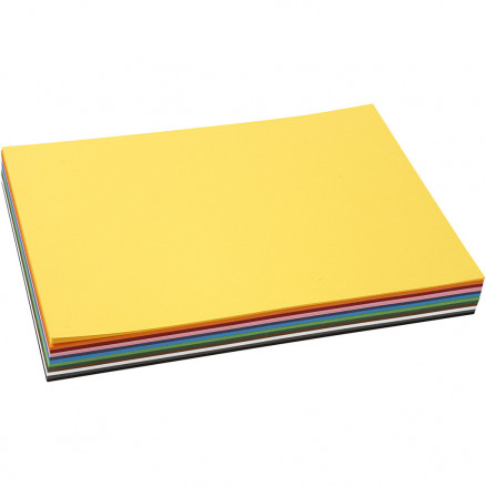 Kulørt Karton Assorterede A4 210x297mm 180g - 120 ark