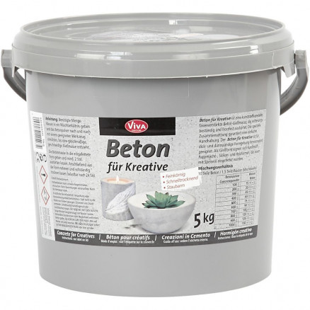 Hobbybeton, grå, 5000g