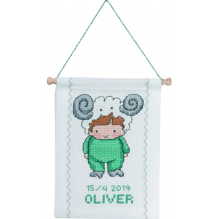 Permin Broderikit Stjernetegn Vædder 18x25cm