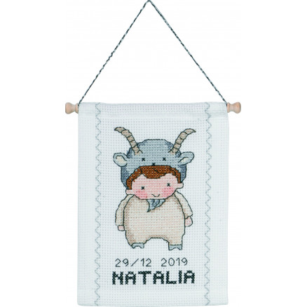Permin Broderikit Stjernetegn Stenbuk 18x25cm