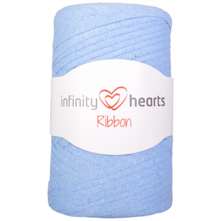 Infinity Hearts Ribbon Stofgarn 16 Lyseblå