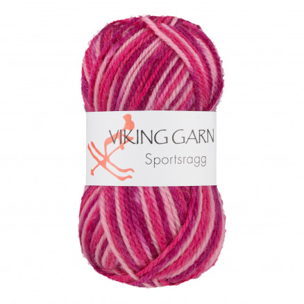 Viking Garn Sportsragg 564 Multi Rosa