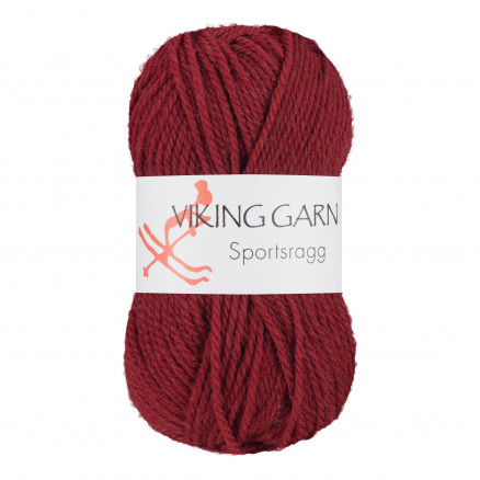 Viking Garn Sportsragg 561 Burgunder