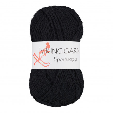 Viking Garn Sportsragg 550 Sort