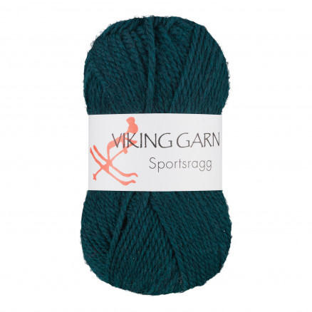 Viking Garn Sportsragg 534 Mørk Petroleum