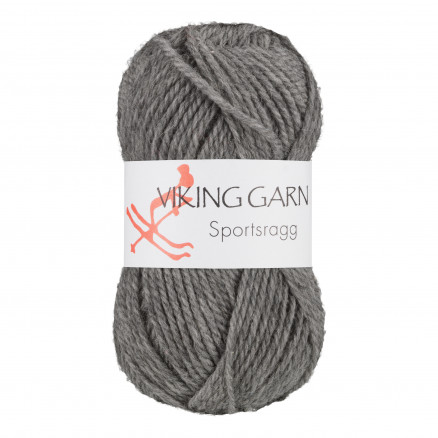 Viking Garn Sportsragg 530 Grå