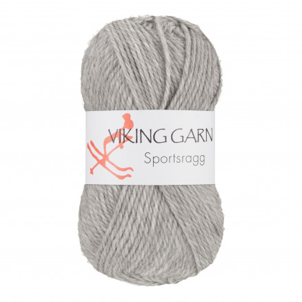 Viking Garn Sportsragg 513 Lys Grå