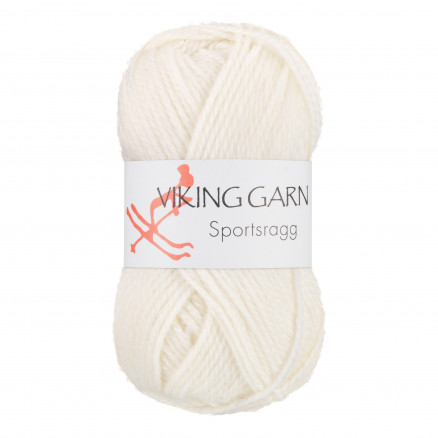 Viking Garn Sportsragg 500 Hvid