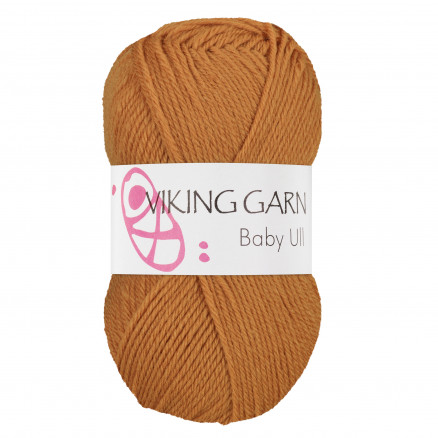 Viking Garn Baby Ull 375 Okkergul