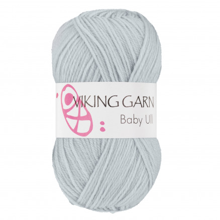 Viking Garn Baby Ull 367 Lys Gråblå