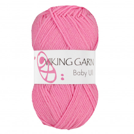 Viking Garn Baby Ull 361 Skarp Rosa