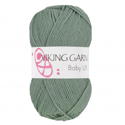 Viking Garn Baby Ull 338 Grågrøn