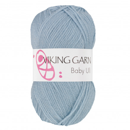 Viking Garn Baby Ull 322 Gråblå
