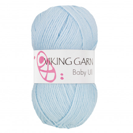 Viking Garn Baby Ull 320 Lys Blå