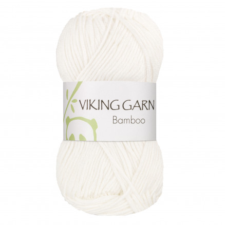 Viking Garn Bamboo 600 Hvid