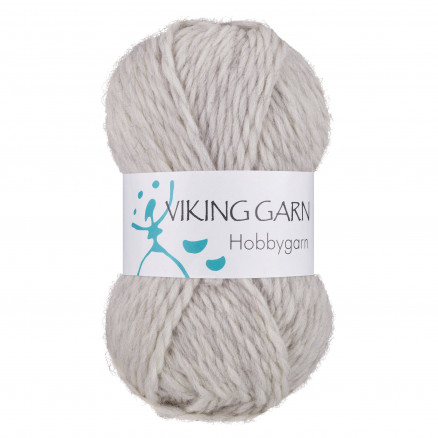 Viking Garn Hobbygarn 911 Perlegrå