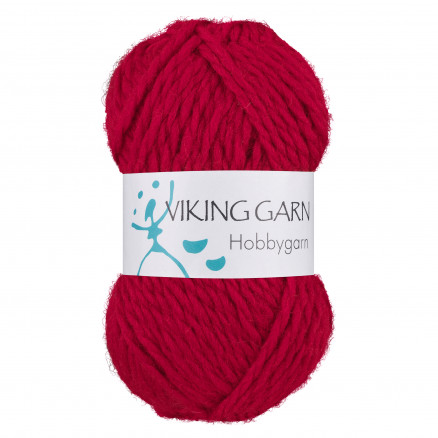 Viking Garn Hobbygarn 960 Mørk Rød