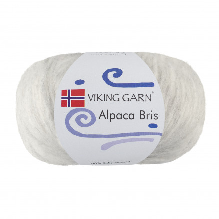 Viking Garn Alpaca Bris 312 Perlegrå