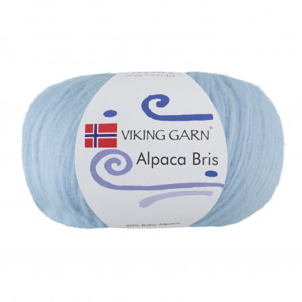 Viking Garn Alpaca Bris 320 Lys Blå