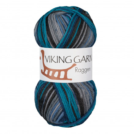 Viking Garn Raggen 728 Multi Blå/ Grå