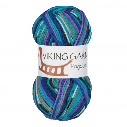 Viking Garn Raggen 764 Multi Turkis